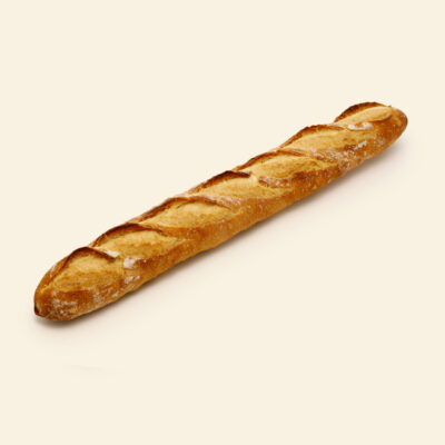 Baguette traditionnelle croustillante de La Douce Mie.