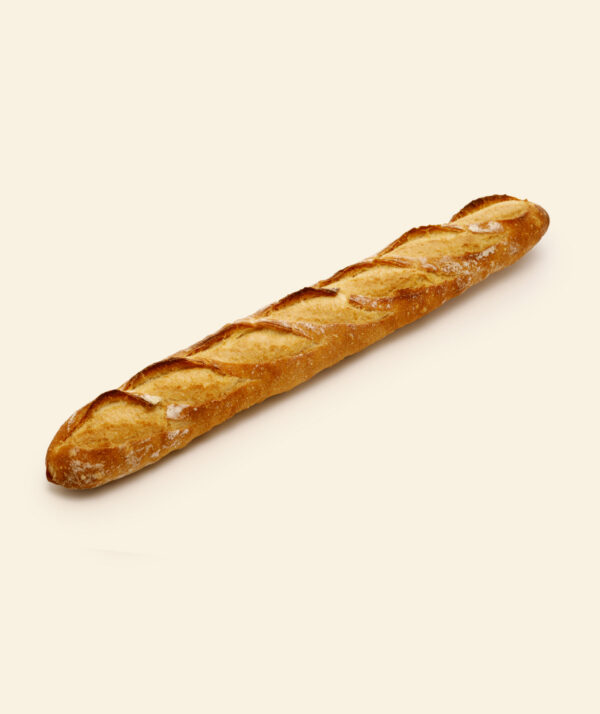 Baguette traditionnelle croustillante de La Douce Mie.